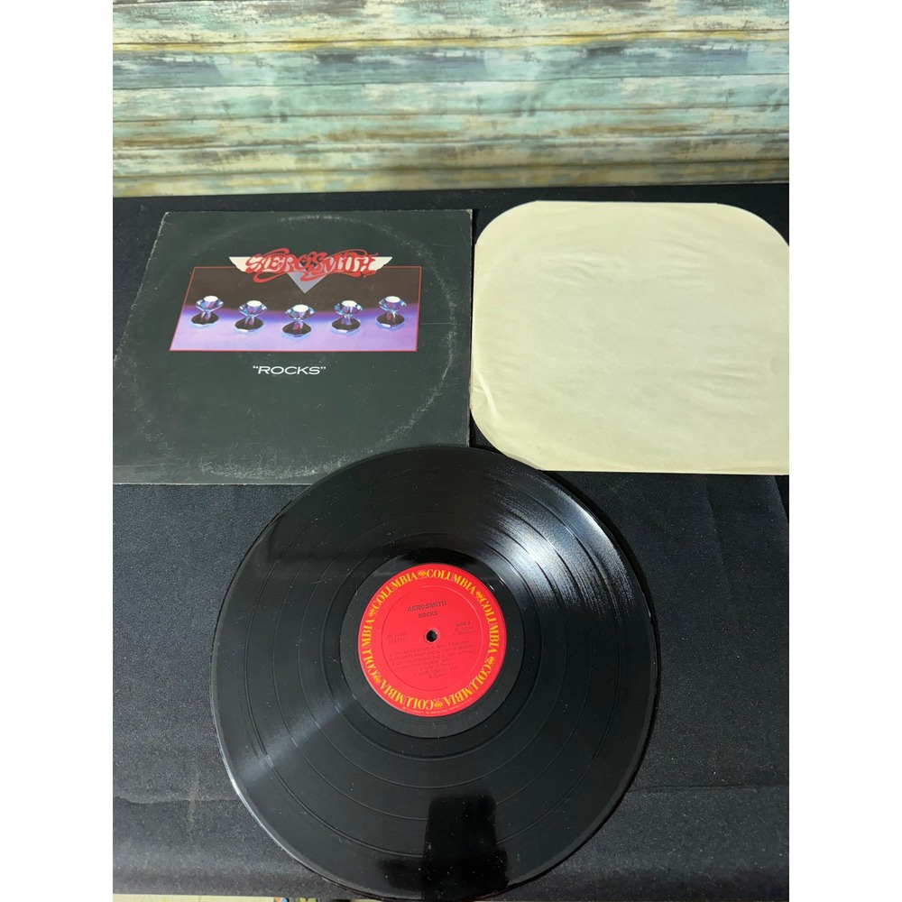 Aerosmith Rocks Vinyl LP 12" Black Excellent 1976 Columbia PC 34165 Hard Rock